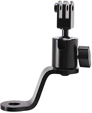 SUREWO Aluminium-Rückspiegel-Halterung, kompatibel mit GoPro Hero 13/12/11/10/9/8/7/6 (2018)/5 schwarz Apeman Akaso Tenker Campark DJI Osmo Action 5 Pro 4 3,und mehr