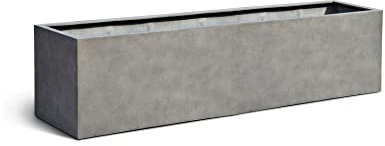 ESCHBACH® Pflanzkübel Box 80 II Beton Grau Rechteckig * 80 x 20 x 20 cm * 10 Jahre Garantie
