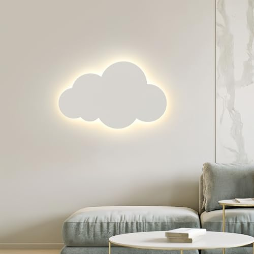 Wolke Wandlampe MäDchen Junge Cartoon Schlafzimmer Nachttischlampe Dekorative Wandlampe Kreative PersöNlichkeit Kunst Kinderzimmer Lampe Zweifarbiges Licht