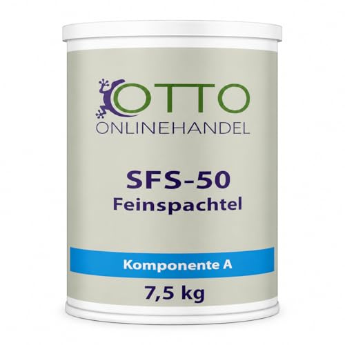 SFS-50 Feinspachtel aus 2K Epoxidharz (7,5 kg) Spachtelmasse für Reparaturen von Estrich, Holz, Beton