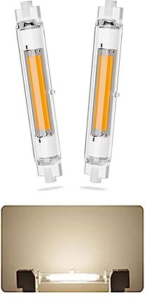 AEPOYU R7S LED 78mm 15w Dimmbar, R7S LED Glühbirne, 15W R7S LED Dimmbar Lampen Ersetzt 150W Halogen Lampen, R7S LED Leuchtmittel, Natürlich weiß 4000K 1500LM, Kein Flackern, 2er Pack