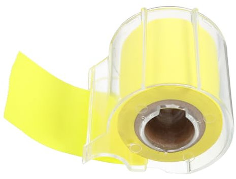 DIYEAH Haftnotizen Memo-Rollenband Mit Cutter Kleberolle Haftnotizen Klebebandspender Notizblöcke Aufkleber Memo-Nachrichtenblöcke Für Notizbücher Gelb