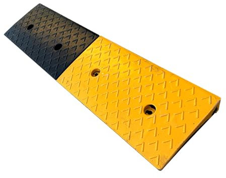 Schwellenrampe Plastikrampen PVC-Heimschwellenrampe Tragbare Kunststoff-Schwellenrampe für Auffahrt Hochfeste Hartplastikschwellenrampe Auffahrkeil Autorampe Auffahrrampe (Size : 100x30x12cm)