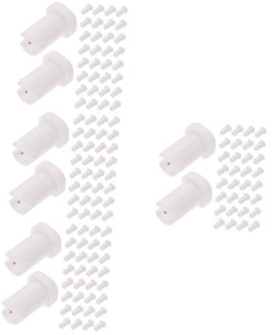 MAGICLULU 400 Stk Antiblockiernadel Für Klebeflasche Flaschenspitze Für Wimpernkleber Mündungsspitzen Der Klebeflasche Kleber Flasche Stift Aufbewahrungstasche Rostfreier Stahl Weiß Lagerung