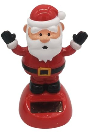 Solar Wackelfigur Weihnachten, Solarbetriebenes Spielzeug Dekofigur, Solar Weihnachtsfigur Elch, Wackelfigur Solar Weihnachtsfigur Elch, Tanzende Figur Spielzeug Für Fensterbank, Auto