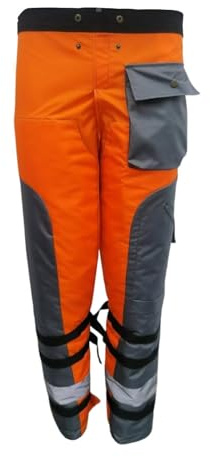 JISADER Gambali per motosega Pantaloni per a catena Lavoratori Lavoratori di registrazione Uomini Donne Gambali per motosega Grembiule Avvolgente, L
