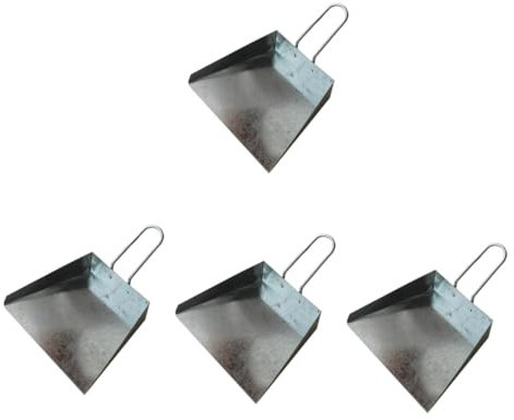 MAGICLULU 4 Mini Recogedores De Basura Para Escritorio De Hierro Con Mango Pala De Basura Portátil Para Limpieza Del Hogar.