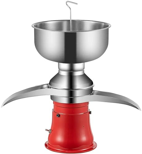 guoyjmm Cream Separator, Stainless Steel Electric Cream Separators 50L/H, Cheese Makers Separator, Milk Skimmer, 30W Cow Cream Separator Suitable for Dairy Farm