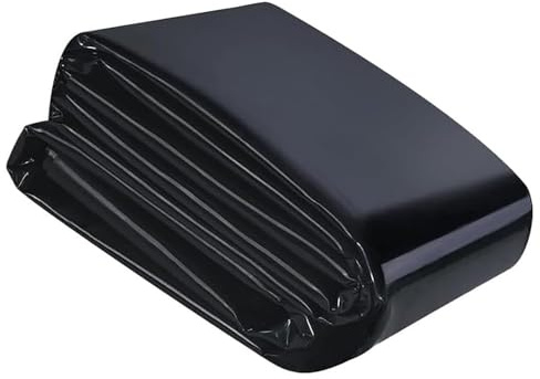 Revestimiento resistente de PVC negro para estanques, 5 x 5 m, membrana impermeable para estanques de peces, fuentes, jardines de agua y cascadas, película de sellado de lona de jardín