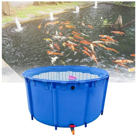 Piscine extérieure en PVC, 2 x 1 m, ronde hors sol, bassin de pisciculture épaissi, idéal pour la vie aquatique et la détente.