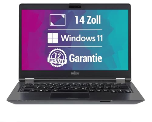 Fujitsu LifeBook U7410 14 Zoll Full HD Laptop Intel Core i7-10610U@ bis zu 4,9 GHz 16 GB 256 GB SSD mit Windows 11 & GRATIS Antiviren-Software inkl. 12 Monate Garantie (Generalüberholt)