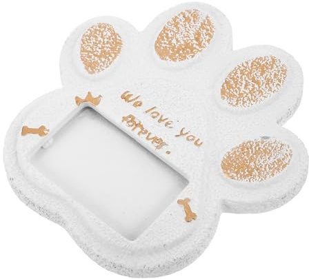 SHINEOFI Pierre Tombale pour Animaux de Compagnie Stèle Commémorative pour Jardin Plaque de Condoléances Étanche et Résistante aux Intempéries