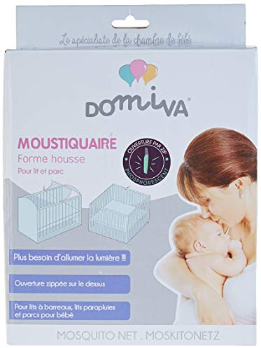 Domiva MOUSTIQUAIRE pour LIT 60X120 ET 70X140 Blanc, 1 Unité (Lot de 1)