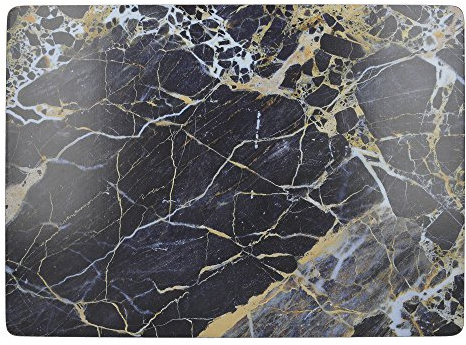 Creative Tops Navy Marble Große Premium-Tischsets mit Korkunterseite, 40 x 29 cm – Navy Blue (4er-Set)