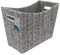 JVL Urban Rectangle Paper Magazine Holder, Grey