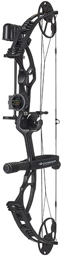 DIAMOND ARCHERY Edge XT Adjustable Accurate Stable Fully Accessorized Versatile Compound Hunting Bow, Black, Right Hand