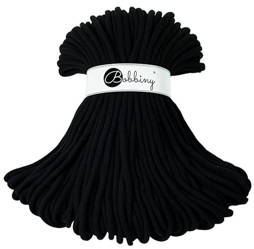 Bobbiny Jumbo 9 mm Rope-Garn 100 m Kordel (Black)