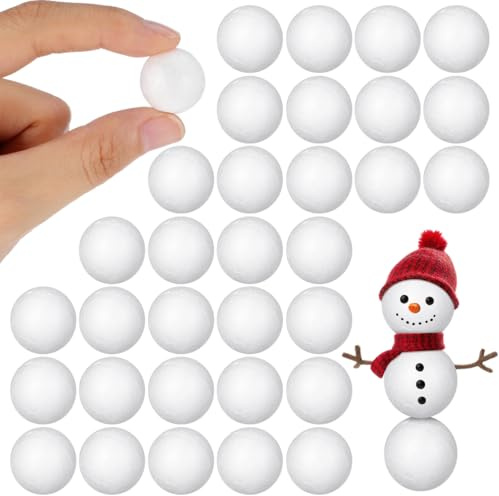 SEWACC Styropor Kugeln 2 cm Runde Polystyrolkugeln Zum Basteln Und Modellbau Weiße Bastelkugeln Für DIY-Dekoration Blumenstecker Weihnachts- Und Hochzeitsdeko