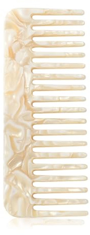 ALLY-MAGIC Wide Tooth Comb Large Hair Detangling Comb No Handle Detangler Combs for Curly Wet Dry Thick Curly Wavy Hair Y4-FXFS (White)