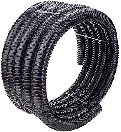 SPARES2GO Kabelschlauch, flexibel, 5 m Länge x 38 mm Durchmesser