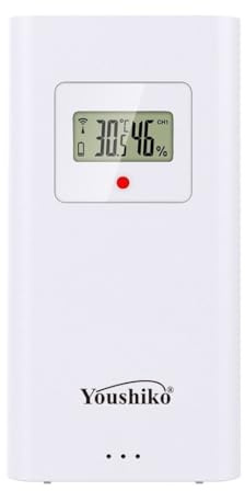 Youshiko YC9314 Wireless Temperature & Humidity 3 - Channel Sensor for Weather Station Model : YC9464 only