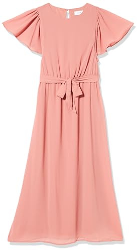 Vila Damen Vimicada S/S O-Neck Midi Dress/Ka Midikleid