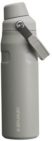 Stanley IceFlow Fast Flow Water Bottle 24 oz | Angled Spout Lid | Lightweight and Leakproof for Travel and Sports | Insulated Stainless Steel | BPA-Free | Ash