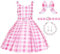 Spooktacular Creations Costume di Halloween per ragazze, costume scozzese rosa, vestito da bambola rosa per ragazze Gioco di ruolo per feste di Halloween (X-Large (12-14 anni))