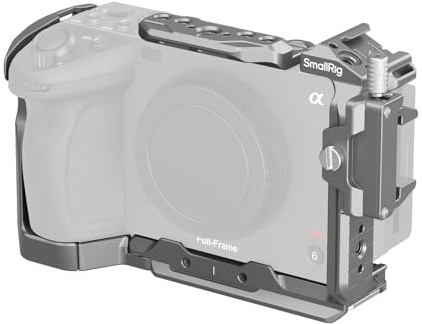 SMALLRIG FX3/FX30 HawkLock Schnellwechsel-Kamerakäfig-Kit für Sony FX3/FX30 mit Kabelklemme, Integriertem NATO-Blitzschuh/QR-Platte für Arca, Modulares Design, für dem Originalen XLR-Griff – 4770