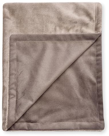 4L Textil Hundedecke flauschig für kleine Hunde und Katzen Katzendecke Hundedecke für unterwegs Kuscheldecke Hund Katzen Kuscheldecke Sofaschutz waschbar braun 60x40