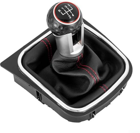Schalthebelknauf, Auto Schaltknauf Hebel Schalthebel Handball für Golf 6 7 R GTI B7 B8 CC R20 MK6 (5 Gänge)