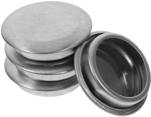 Tofficu 4 PièCes Couvercles De Trou D'ÉVier En Acier Inoxydable 1.26X1.26In Cache Trou Robinet Cuisine Protection Contre DéBris Avec Distributeur De Savon IntéGré