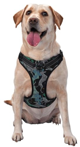 Windhund, Haustiergeschirr, Verstellbares reflektierendes Hundegeschirr, Haustierleinenweste,S