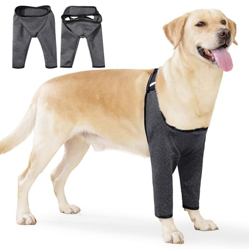 Blue Dream Island Ellenbogenschutz für Hunde, zur Erholung von Gelenken von Wunden, Ellenbogenschoner mit Netzpolster für mittelgroße und große Hunde, Größe M (Brustumfang: 44–52 cm)