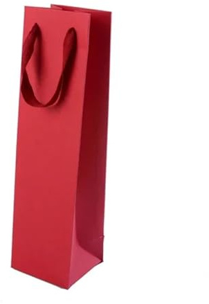YGLONG Flaschentüten Kraftpapier-Verpackungsbeutel, Regenschirm, isolierter Becher, Geschenk, Handverpackungsbeutel, kleine Flasche, frischer Rotwein-Verpackungsbeutel(Red,10 PCS_9X8X28CM)