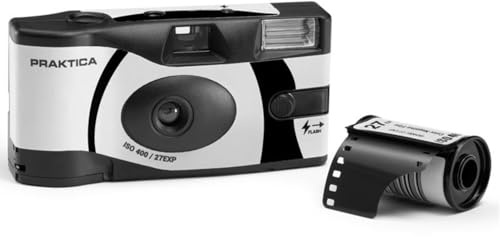 Praktica Appareil Photo jetable à Usage Unique 27 Prises de Vue Noir et Blanc pour Mariages, rassemblements, Voyages et Plus Encore