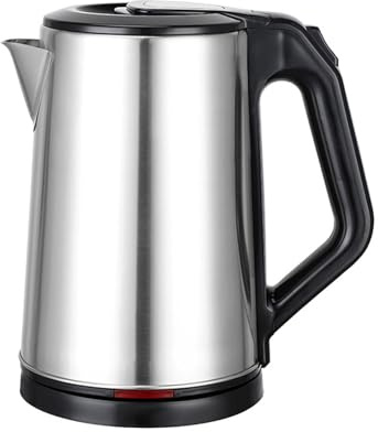 KKTX Bollitore Elettrico per Acqua a ebollizione Rapida, in Acciaio Inox, bollitore per caffè, 2 l, 1500 W, beccuccio Facile da versare e Protezione Contro l'ebollizione a Secco