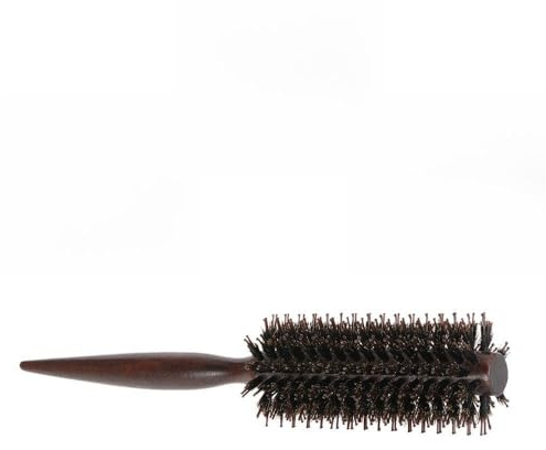 Yinhing Runde Haarbürste, Kamm, Quiff Roller, Lockenwickler, Rollbürste, Holzgriff, Haarstyling-Werkzeug für Salon, Professionelles Friseursalon, Dickes Haar, 4,5 X 23,5 Cm