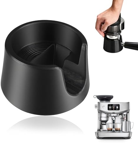 Ajsdvog Coffee Tamper Base Compatible with Ninja ES601 Luxe ES601 | Black Silicone Tamping Mat & Portafilter Stand, Stable Espresso Tamping - Compatible with Ninja Espresso Machine
