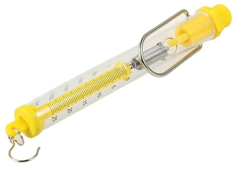 Bilancia a molla in plastica, capacità di peso 2,5 kg, misuratore forza, dinamometro a, esperimento fisica meccanica