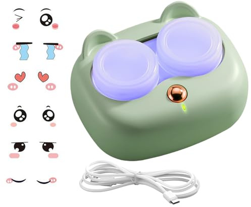 Máquina Limpiadora de Lentes de Contacto 3 Modos con USB y Herramienta de