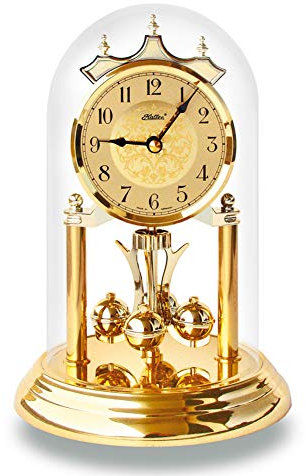 HALLER Quarz-Jahresuhr Agnes, klassisches Modell, made in Germany, 4/4-Westminster- und Bim-Bam-Schlag