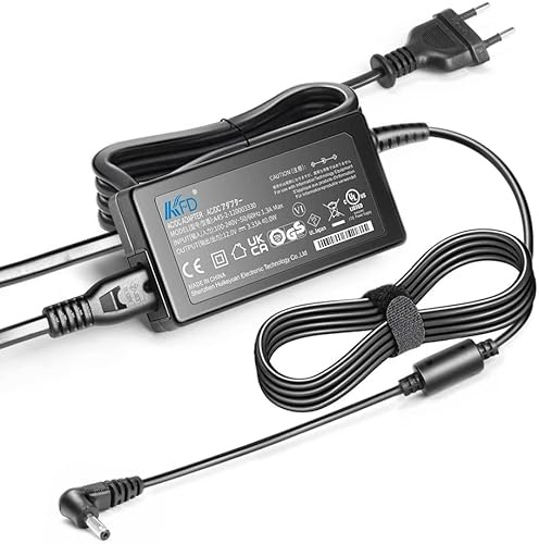 KFD 12V Netzteil Ladegerät Ladekabel für Medion E3216 E2293 E3222 E2291 E2292 E3212, Peaq Slim S132 Notebook, Trekstor SURFBOOK C11 C11B E11B, Jumper EZpad 6 Pro Ezbook X3 X4 Chuwi HeroBook AeroBook