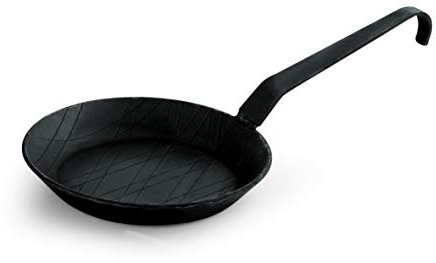 Kadida Schmiedeeiserne Bratpfanne Pfanne Eisenpfanne schmiedeeisen 16-40 cm, Größe: 24 cm