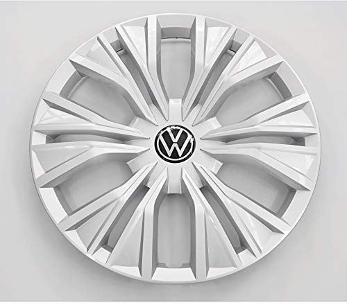 Volkswagen 2K76011471ZX Radkappe (1 Stück) Radzierkappe 17 Zoll Radzierblende Radblende, Silber