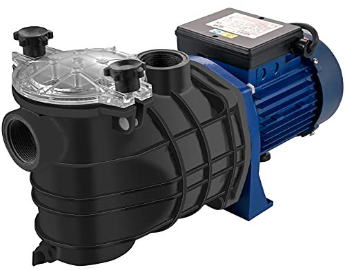VEVOR Bomba Piscina 750 W Bomba para Piscina 18,000 L/h Bomba Depuradora Piscina 230V 50Hz Bomba de Filtro para Piscina 3450 RPM Bomba de Circulación para Piscina Protección de Sobrecarga Térmica