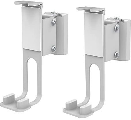 conecto Lautsprecher Wandhalterung, kompatibel mit Sonos® One, Sonos® One SL, Sonos® Play:1, Traglast: 3kg, 2er-Set, weiß