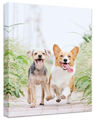 Anjiefo Canvas Drucke mit Ihren Fotos auf der Leinwand Individuelle für Familien Leinwandbilder als Geschenk personalisierte Kunstdruck zu drucke (15cm x 20cm)