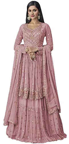 Pakistansk damkläder Shalwar Kameez passar indisk designer Sharara Palazzo Dupatta klänningar, Val 1, 64