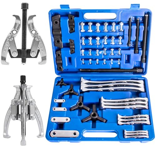 aremnry Gear Puller Set 3 4 6 8 2 and 3 Jaw Hub Puller Bearing Separator Suitable for Remove of Gears, Hubs, Ball Races, Bearings, Flywheels, Pulleys and Sprockets
